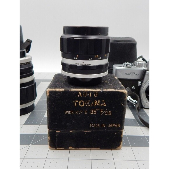 Minola Pentax 35mm Body Only Cameras Takumar Vivitar Hanimex-Praktica Lens Lot - Picture 7 of 16